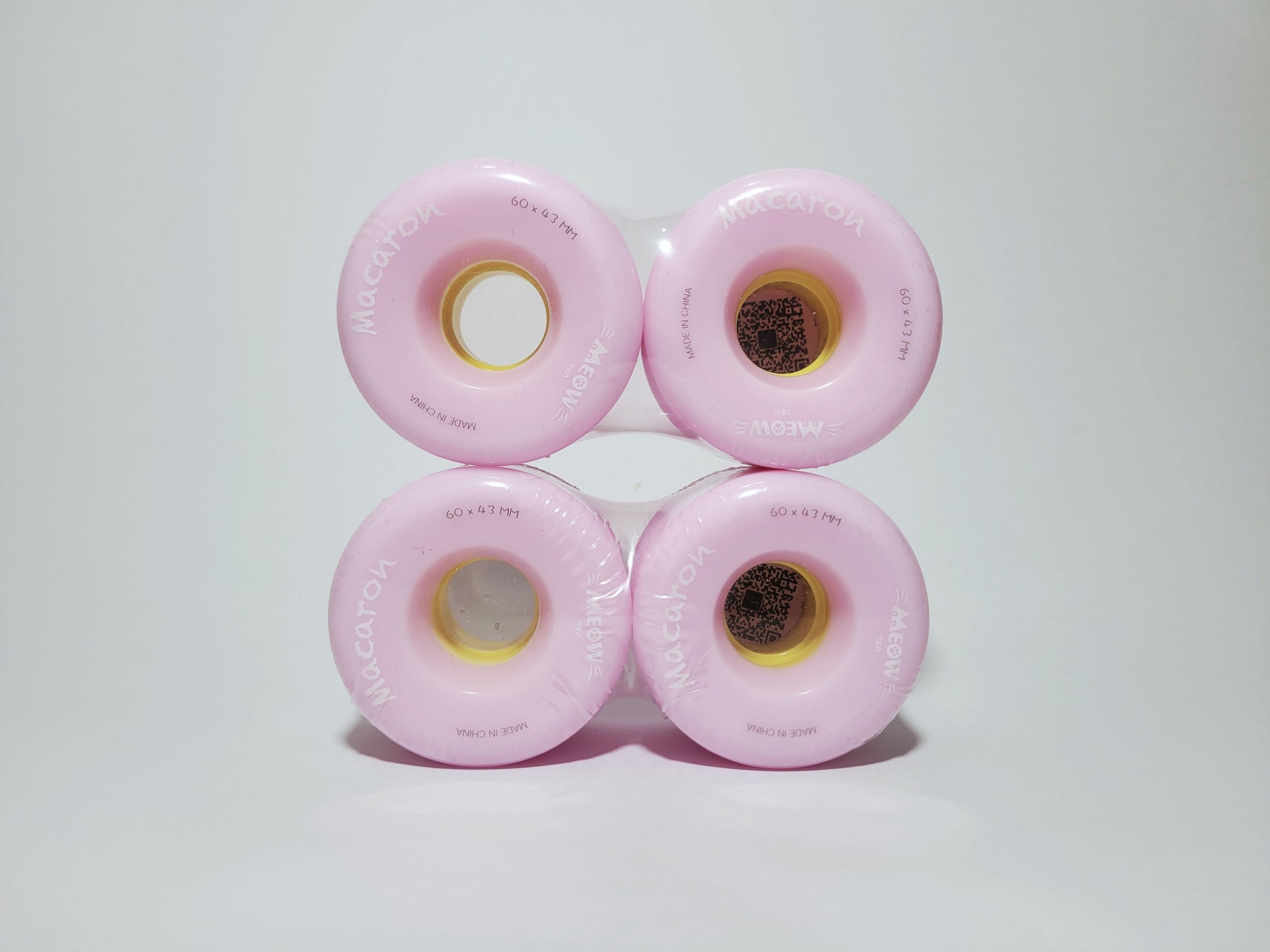 Pink Rebirth Macaron longboard / cruiser board wheels - SkatebruhSG