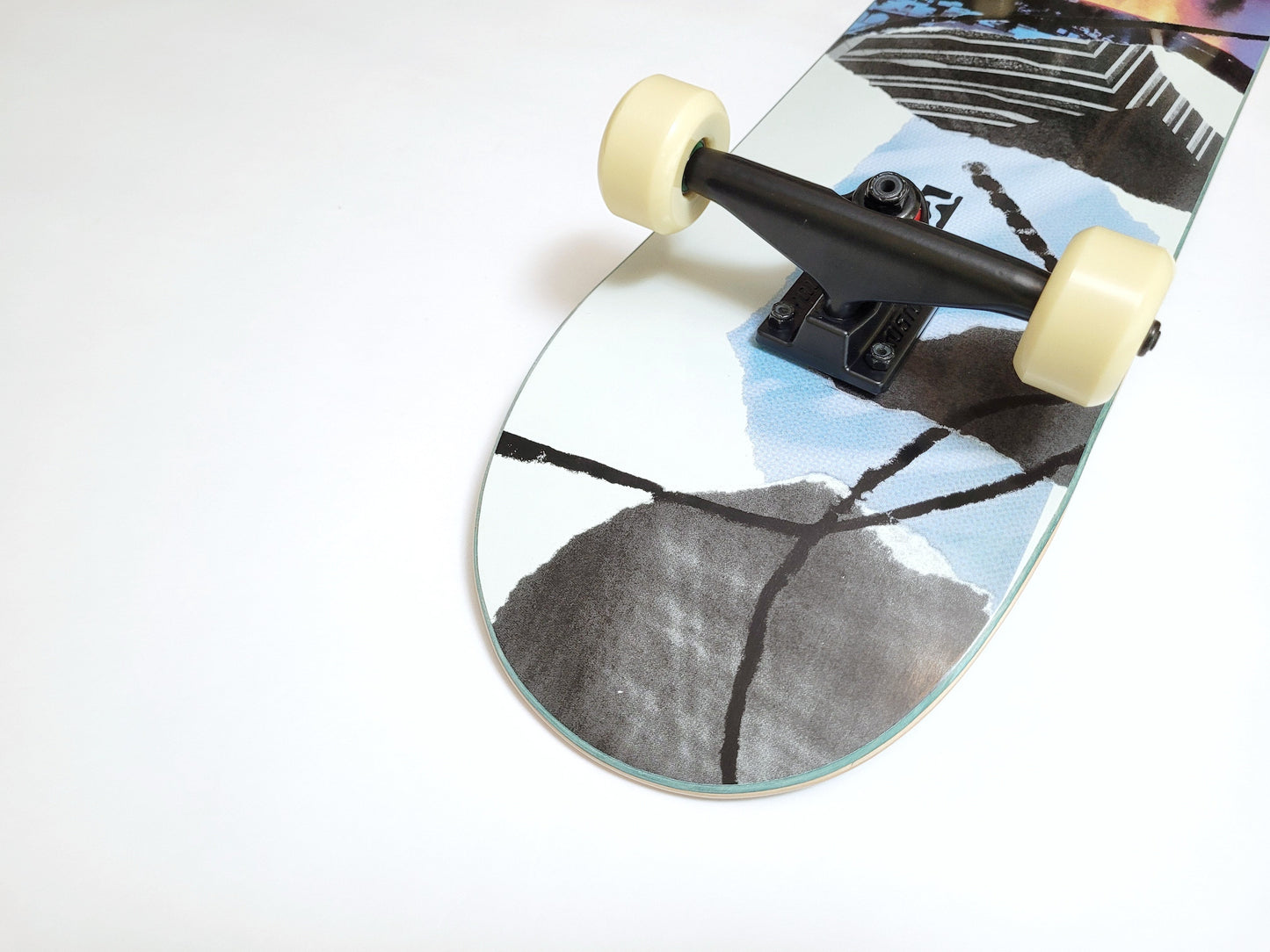 Poetic Newspaper - Right Skateboard - SkatebruhSG
