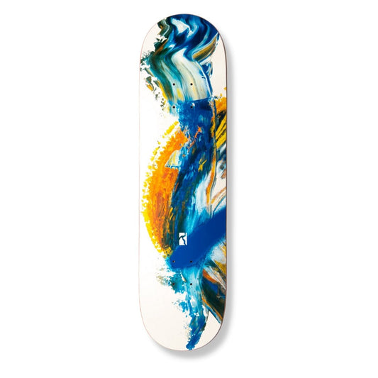 Poetic Spray Wave 'Left' Skateboard Deck - SkatebruhSG