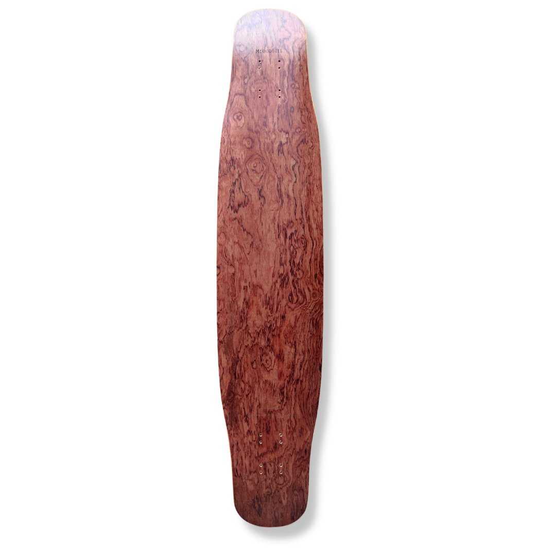 Rebirth 44.5" Dark Woodgrain Longboard deck - Custom Longboard Builder - SkatebruhSG