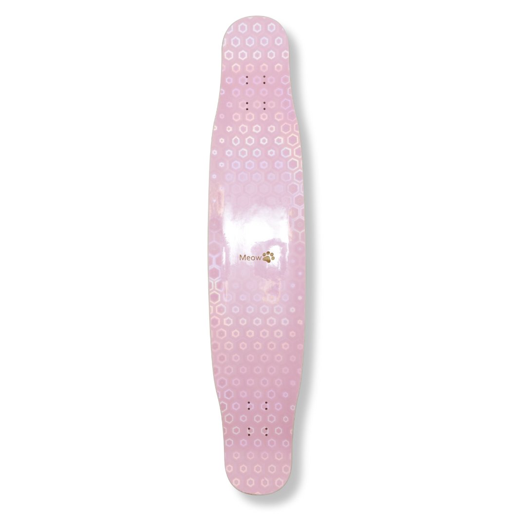 Rebirth 44.5" Laser Pink Candy Longboard deck - SkatebruhSG