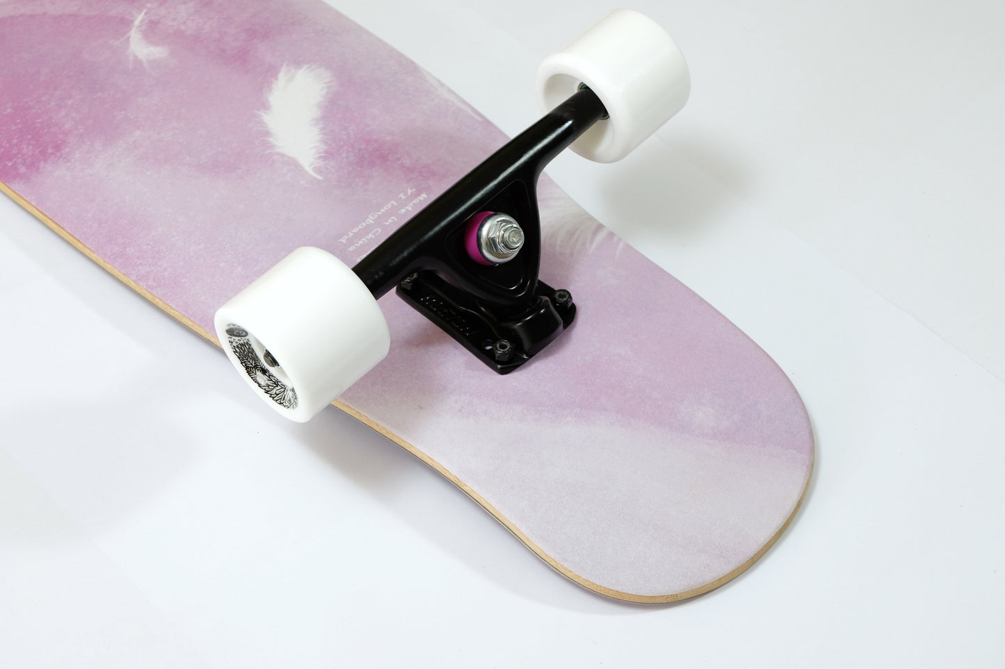 Rebirth Koston Pink Feather longboard - SkatebruhSG