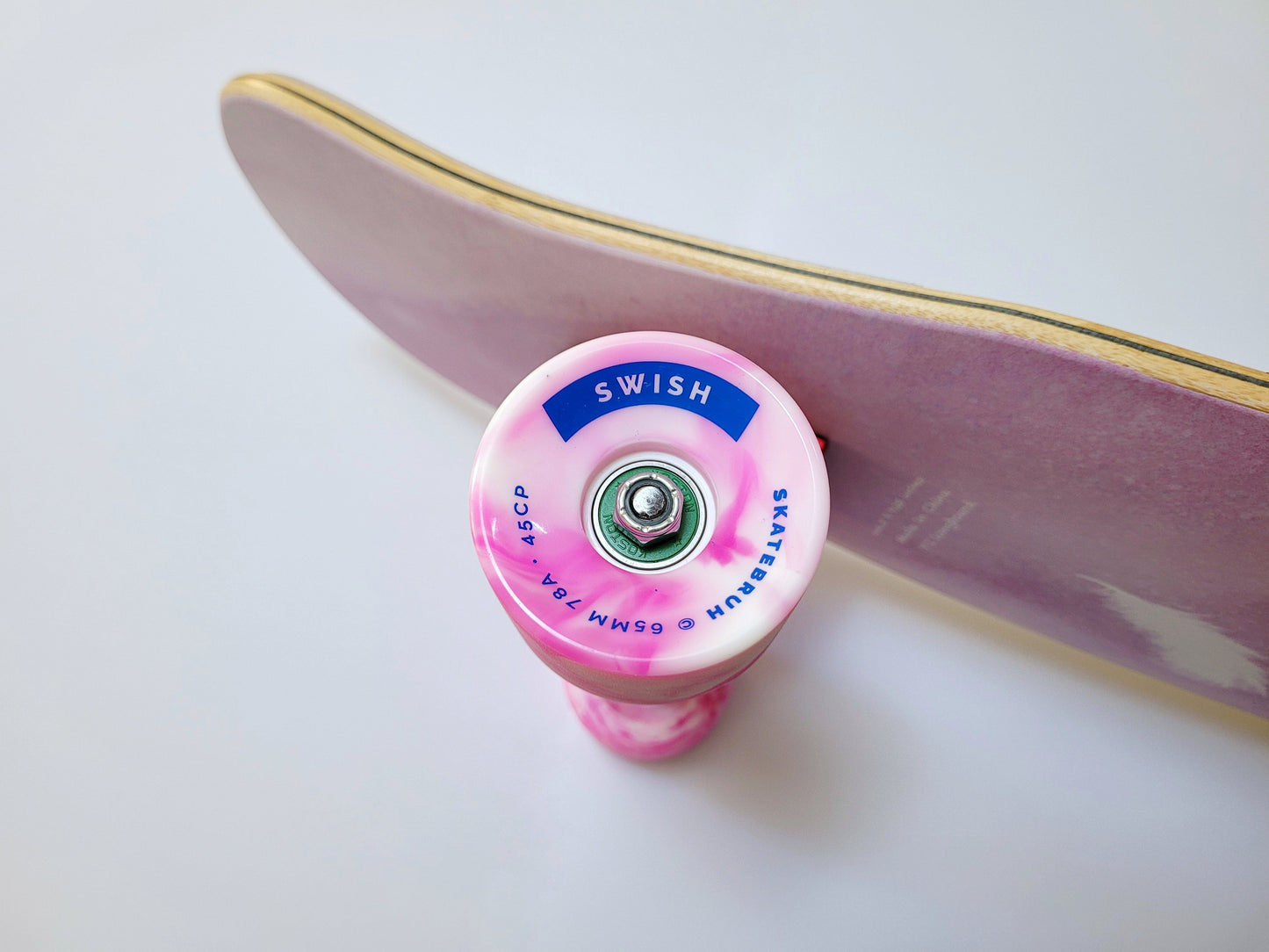 Rebirth Pink Feather longboard - SkatebruhSG