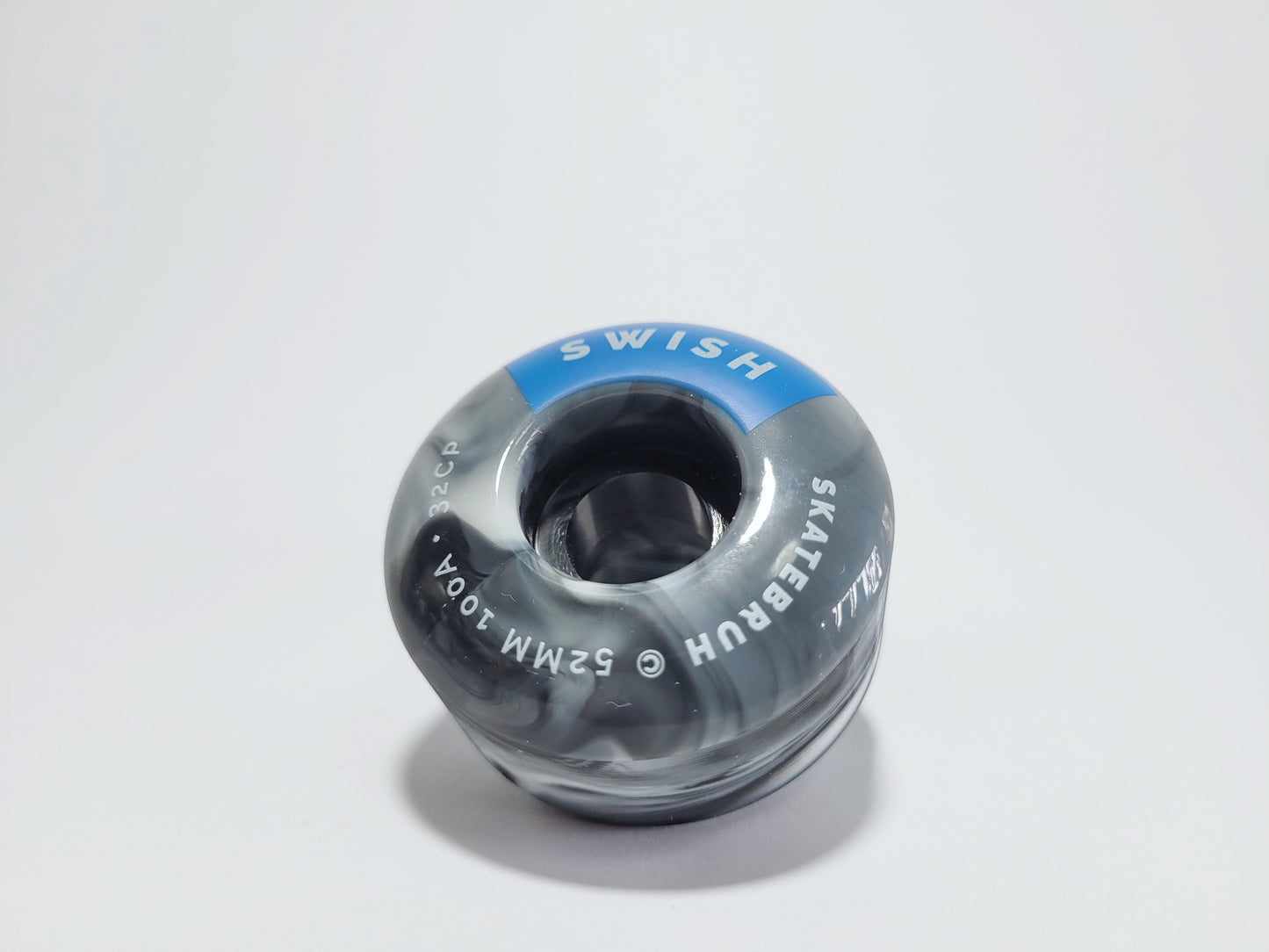 Skatebruh 52mm Black Marble Swish Skateboard Wheels - SkatebruhSG