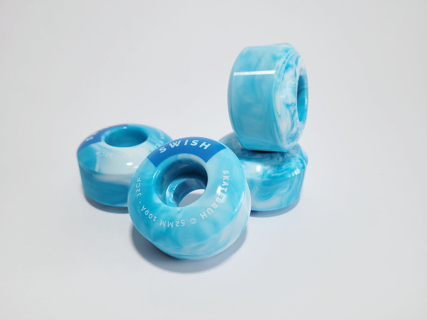 Skatebruh 52mm Sea Foam Swish Skateboard Wheels - SkatebruhSG