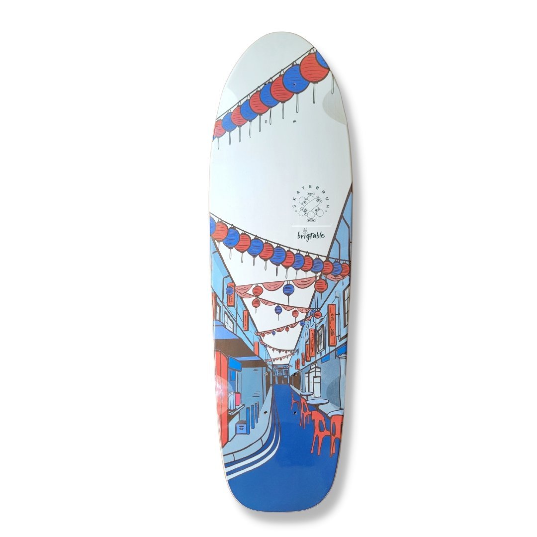 Skatebruh Chinatown Cruiser deck Custom Skateboard Builder SkatebruhSG