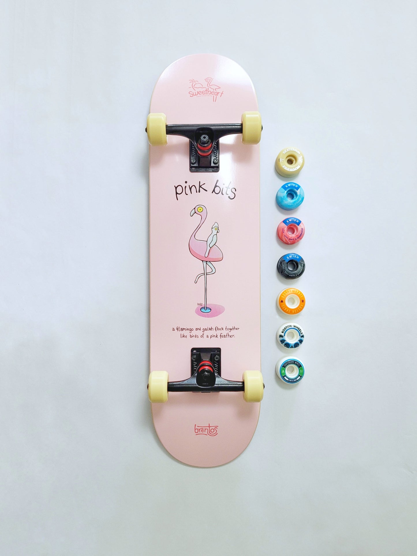 Sweetheart Flamingo Skateboard - SkatebruhSG