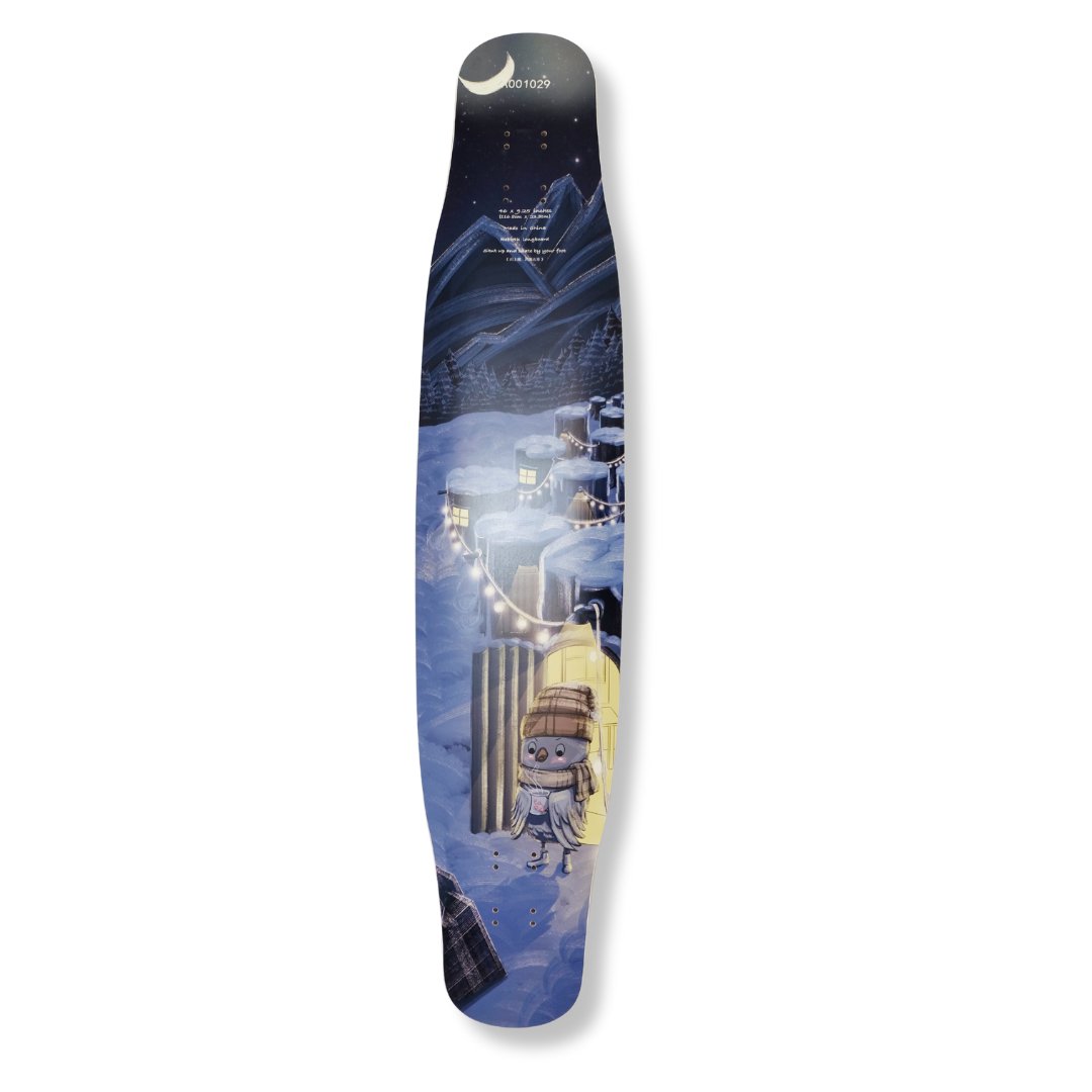 Triangle 46" Winter Longboard deck - SkatebruhSG