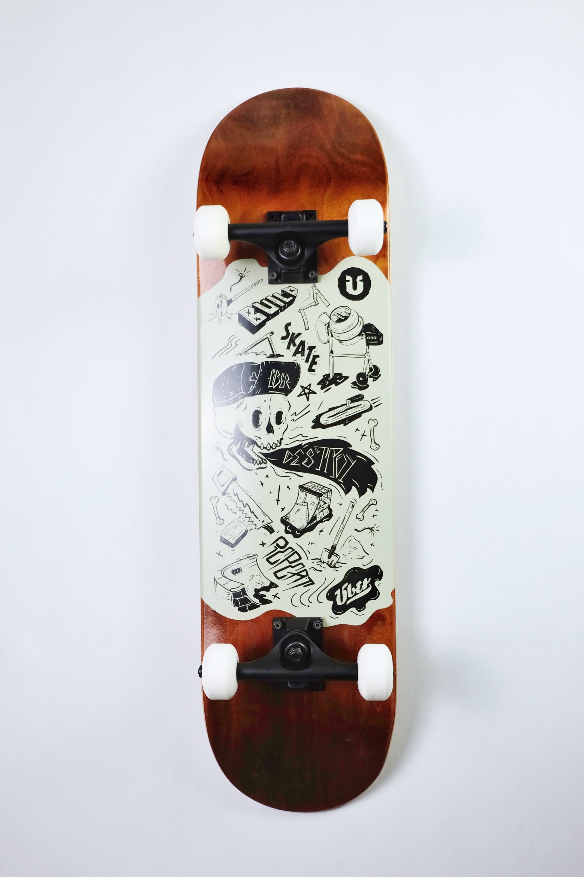 Uber DIY Brown Skateboard - SkatebruhSG