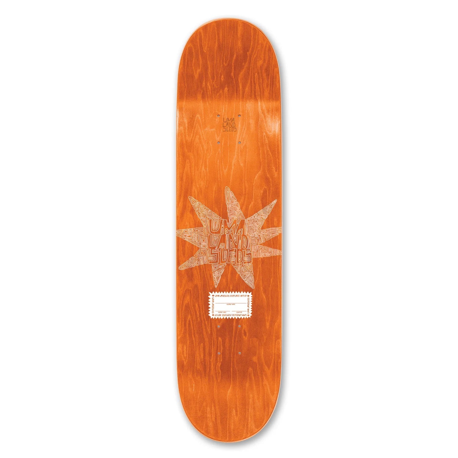 Uma Streams Maite 8.25" skateboard deck - SkatebruhSG