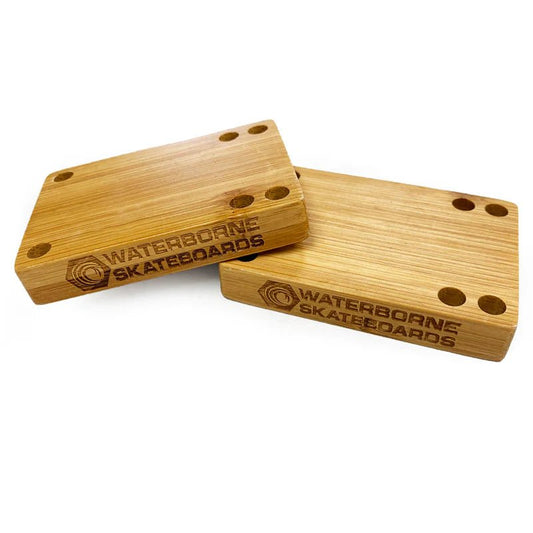 Waterborne 12mm Bamboo Block Risers - Custom Skateboard Builder - SkatebruhSG